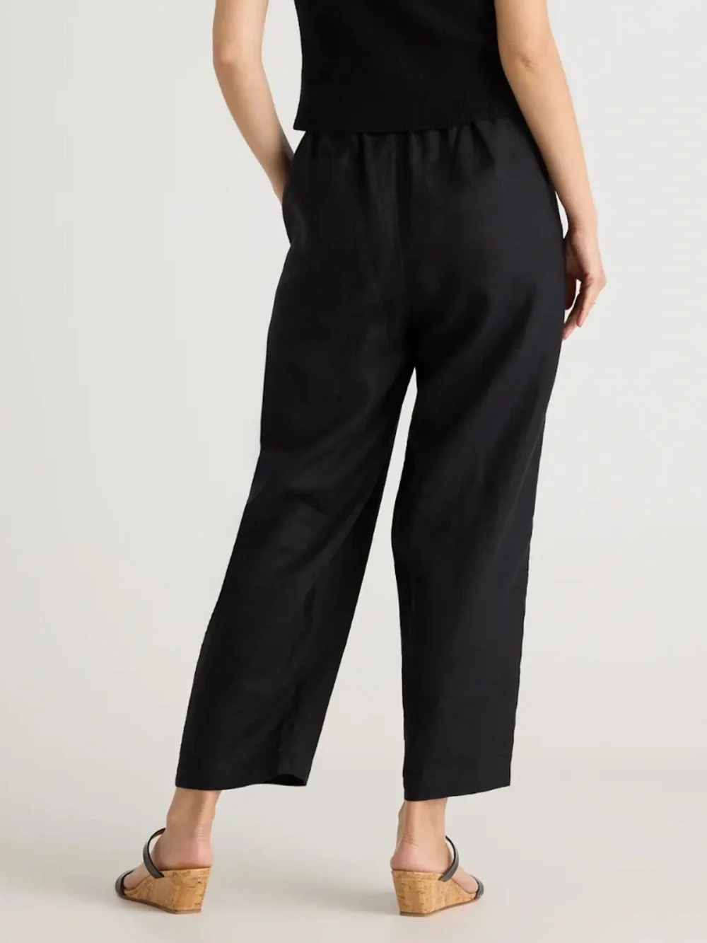 Quince 100% European Linen Wide Leg Pants 25”